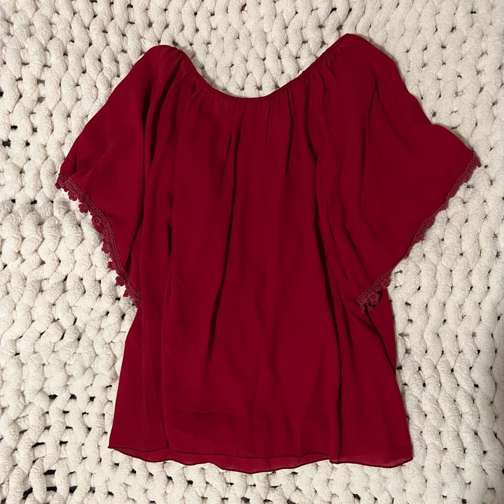 Flowy Blouse w/ Lace